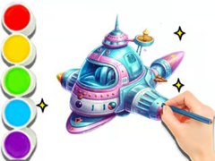 leikur Coloring Book: Space Travel