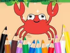 leikur Coloring Book: Happy Crab