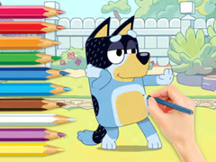 leikur Coloring Book: Bluey And Bingo