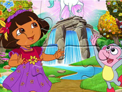 leikur Jigsaw Puzzle: Dora Wonderland