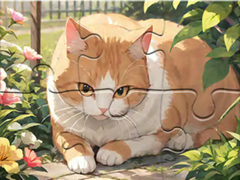 leikur Jigsaw Puzzle: Cat Garden