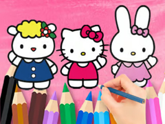 leikur Coloring Book: Hello Kitty With Friends