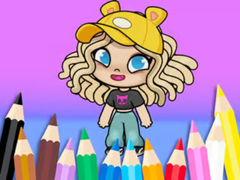 leikur Coloring Book: Avatar Life Girl