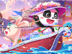 leikur Jigsaw Puzzle: Baby Panda Fiesta