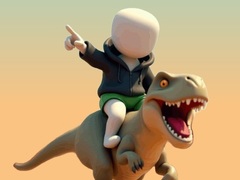 leikur Stickman. Dinosaur Arena