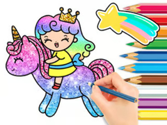 leikur Coloring Book: Unicorn Princess