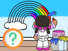 leikur Kids Quiz: Color The Sky
