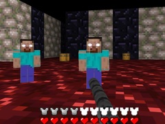 leikur Herobrine's Catacombs 3D