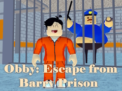 leikur Obby: Escape from Barry Prison