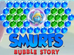 leikur Smurfs Bubble Story
