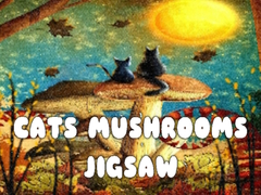 leikur Cats Mushrooms Jigsaw