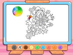 leikur Coloring Book: Flower Bouquet