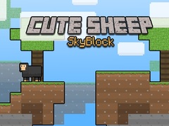 leikur Cute Sheep Skyblock