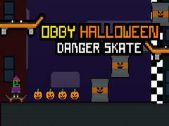 leikur Obby Halloween Danger Skate
