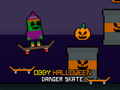 leikur Obby Halloween Danger Skate