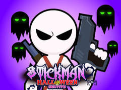 leikur Stickman Halloween Survive