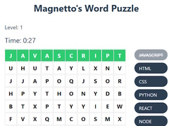 leikur Magnetto's Word Puzzle