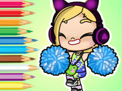 leikur Coloring Book: Avatar World Cheerleader