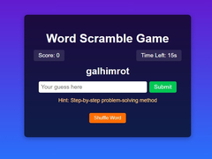 leikur Word Scramble Game Challenge