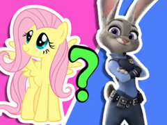 leikur Kids Quiz: Animal Ladies