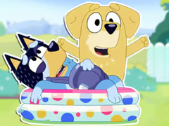 leikur Jigsaw Puzzle: Bluey Dad Baby
