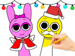 leikur Coloring Book: Sprunki Christmas