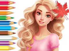 leikur Coloring Book: Barbie Autumn Tale