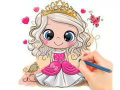 leikur Coloring Book: Chibi Doll Princess