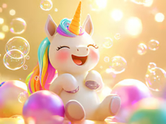 leikur Jigsaw Puzzle: Unicorn Bubble Fun