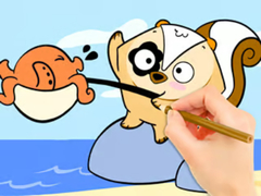 leikur Coloring Book: Fishing Surprise