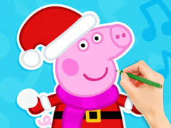 leikur Coloring Book: Peppa Pig Snowman