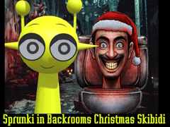 leikur Sprunki in Backrooms Christmas Skibidi 