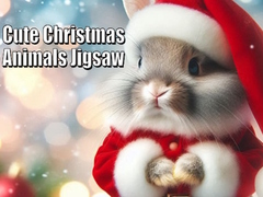 leikur Cute Christmas Animals Jigsaw