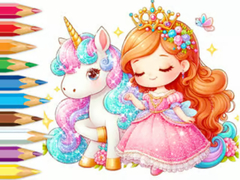 leikur Coloring Book: Unicorn Secret Whisper