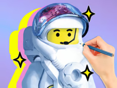 leikur Coloring Book: LEGO Astronaut