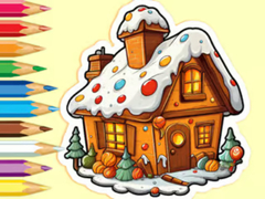 leikur Coloring Book: Christmas Candy House