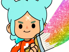 leikur Coloring Book: Toca Boca Rita