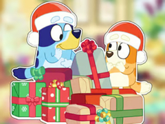 leikur Jigsaw Puzzle: Bluey Christmas Unboxing
