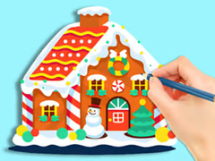 leikur Coloring Book: Gingerbread Hut