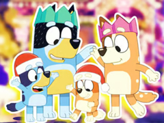 leikur Jigsaw Puzzle: Bluey Family Xmas Eve