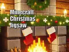 leikur Minecraft Christmas Jigsaw