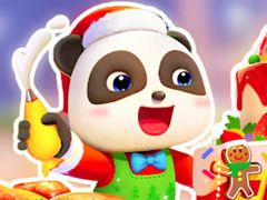 leikur Jigsaw Puzzle: Baby Panda Christmas Chef