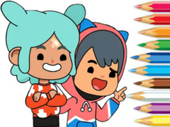 leikur Coloring Book: Toca Boca Friends