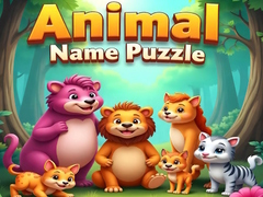 leikur Animal Name Puzzle