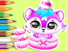 leikur Coloring Book: Baby Fluff's Birthday