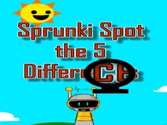 leikur Sprunki Spot the 5 Differences