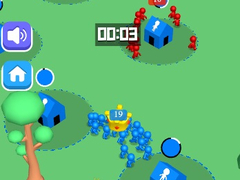 leikur Giant Crowd Io House Capture