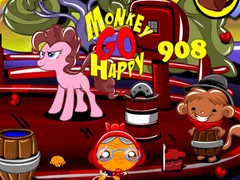 leikur Monkey Go Happy Stage 908