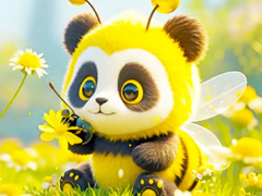 leikur Jigsaw Puzzle: Panda Bee