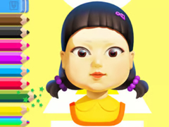 leikur Coloring Book: Squid Game Doll